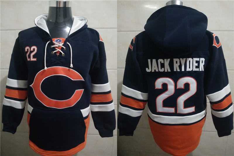 Bears 22 Jack Ryder Navy Blue All Stitched Hooded Sweatshirt,We sell and wholesale Bears 22 Jack Ryder Navy Blue All Stitched Hooded Sweatshirt on line form chian!